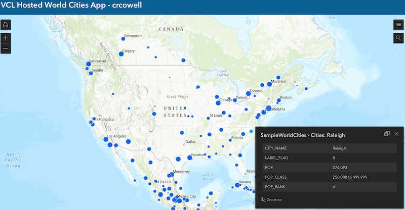 ArcServer rest services page